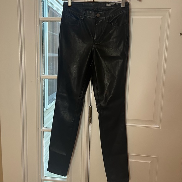 BLANKNYC Black Mid Rise Skinny Leather Pants - Picture 7 of 8